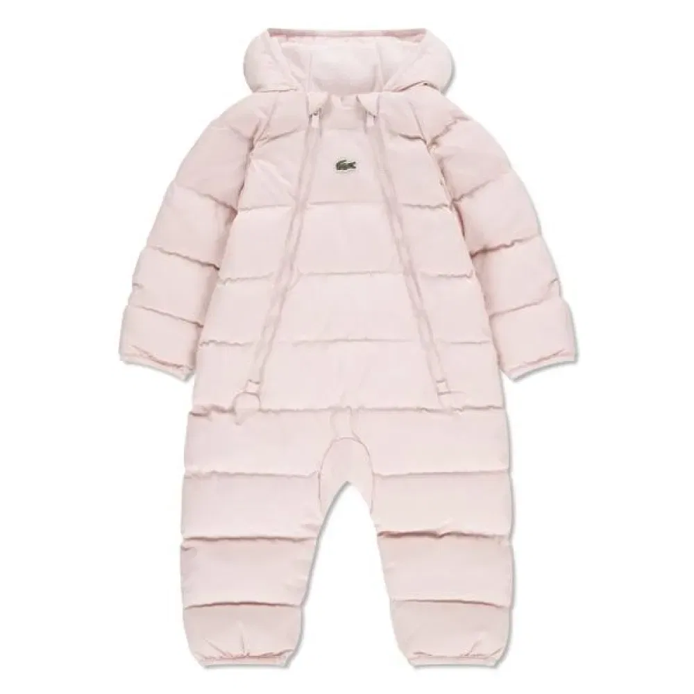 Детский комбинезон для девочек с длинным рукавом Solid Pram Lacoste kids, Pink