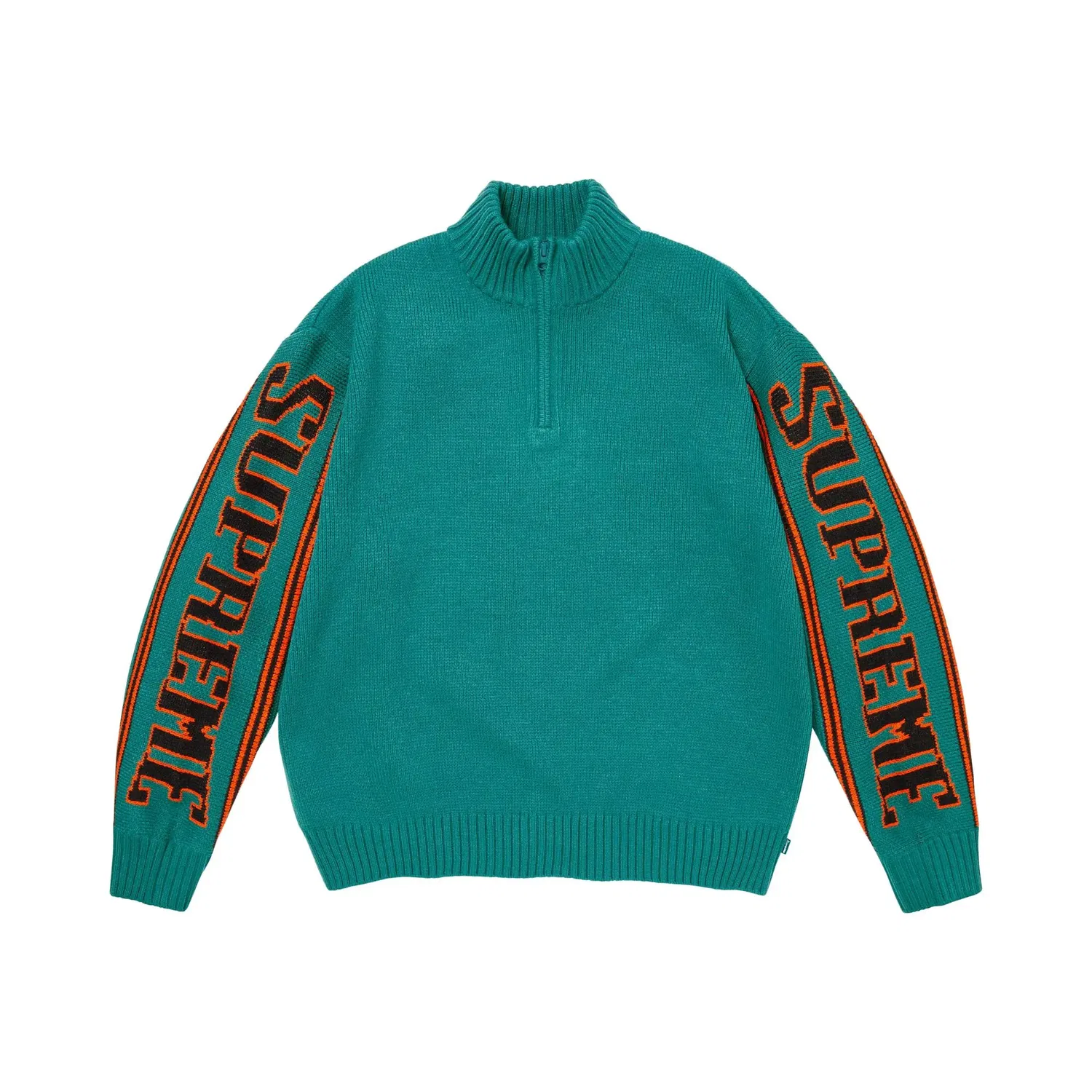 Свитер с половинной молнией Supreme, Teal
