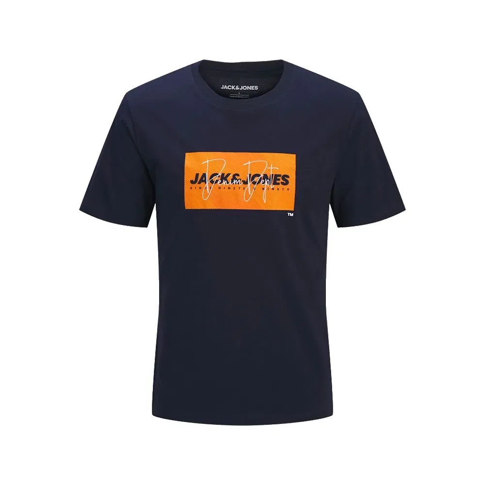 Футболка с принтом Cole Jack & Jones, синий