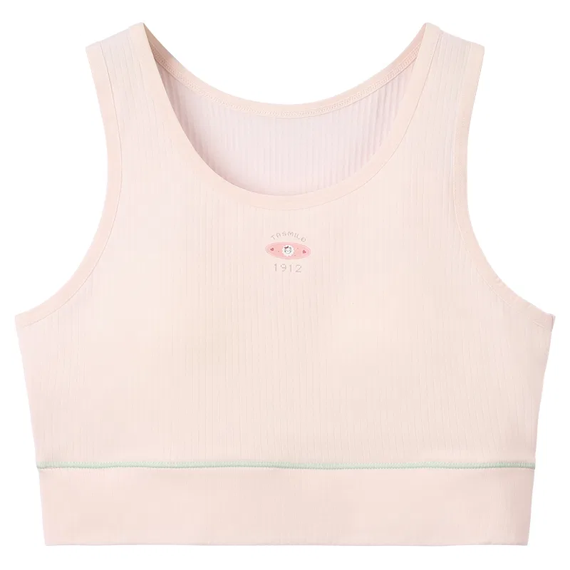 Детский бюстгальтер для девочек хлопковый Red bean, Cherry Blossom Pink