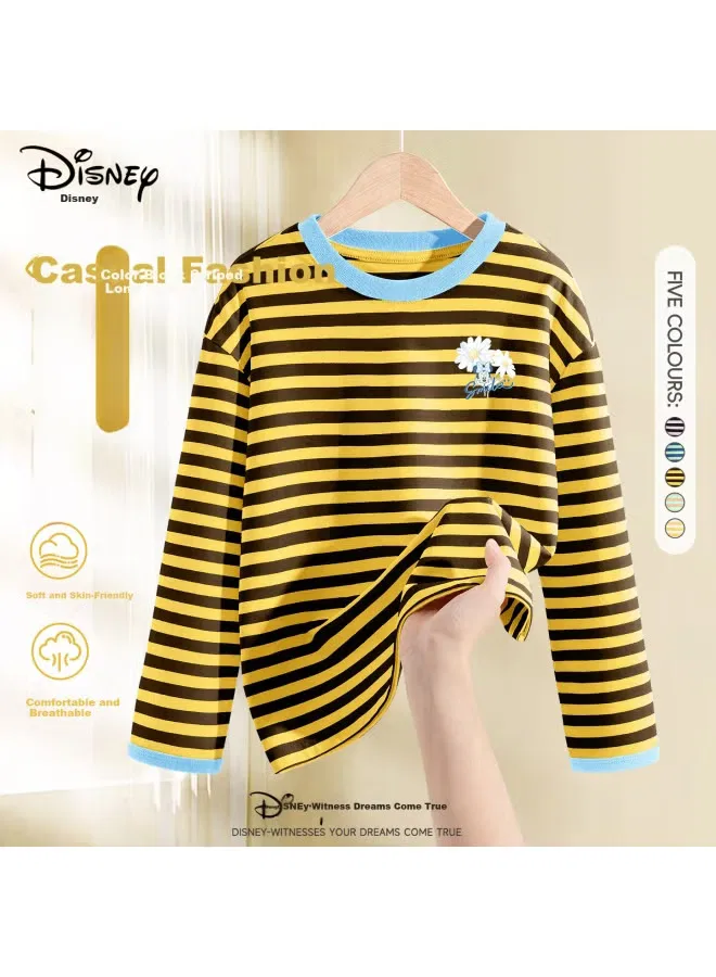 Топ с длинным рукавом в полоску Disney, цветной