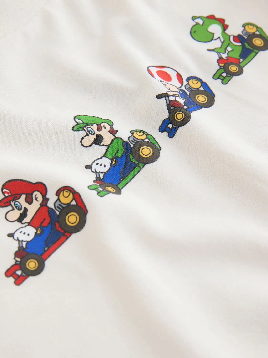 Футболка с длинным рукавом Mario Kart Next, белый — фото 4