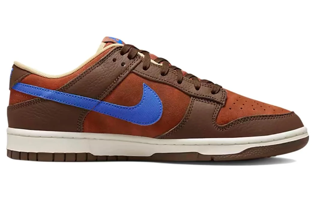 Кроссовки Nike Dunk Low Premium, коричневый/синий — фото 2