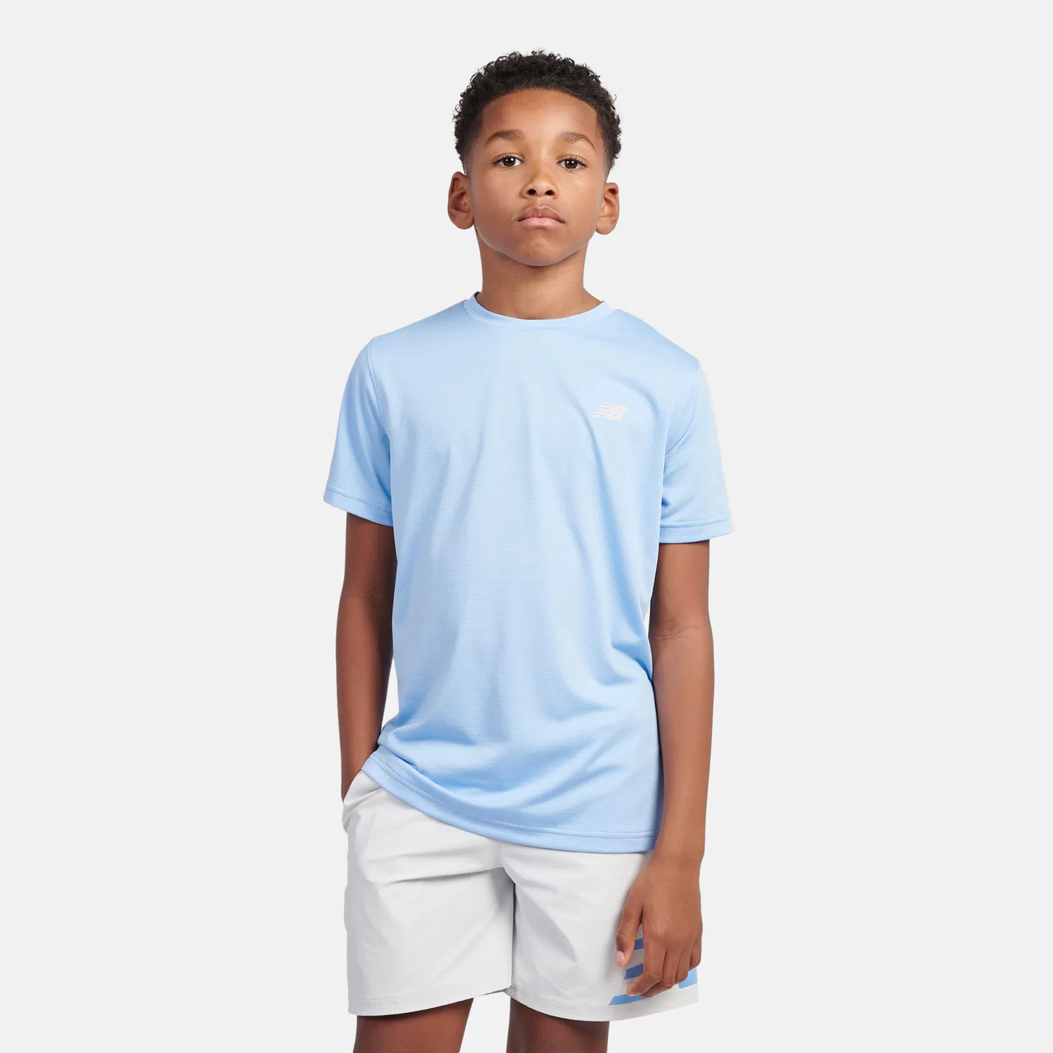 Детская футболка с коротким рукавом RC T-Shirt New Balance, Electric Sky