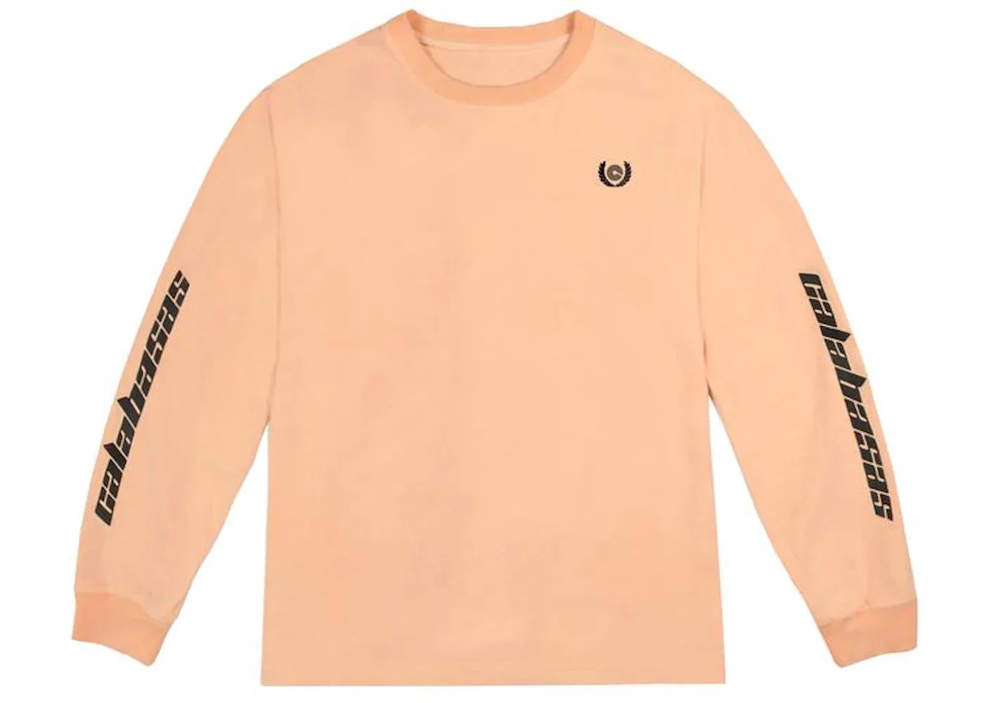 Унисекс футболка с длинным рукавом с принтом Tee Adidas, Neon Orange