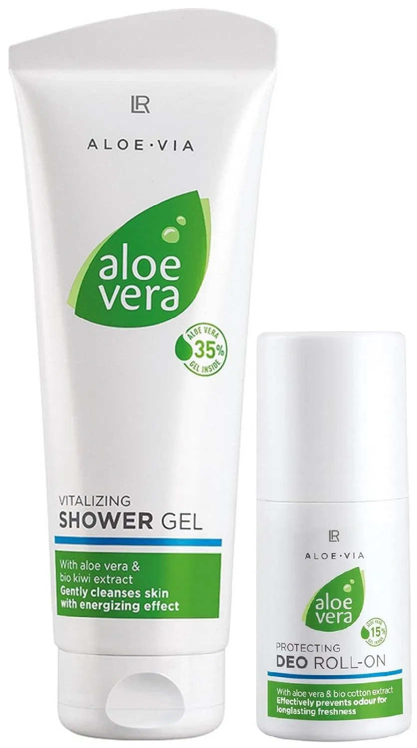 Набор для тела LR Aloe Vera, гель для душа 250 мл и роликовый дезодорант 50 мл Lr Wonder Company