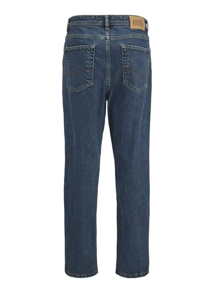 Джинсы прямого кроя JJICHRIS JJORIGINAL SQ 061 Jack & Jones Junior, синий деним — фото 2