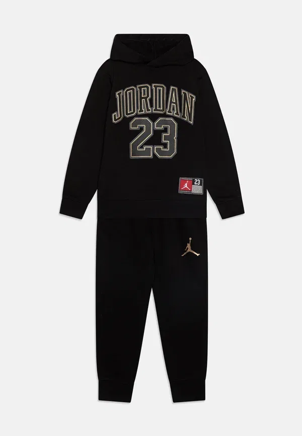 Детский спортивный костюм Jordan, черный/золотой