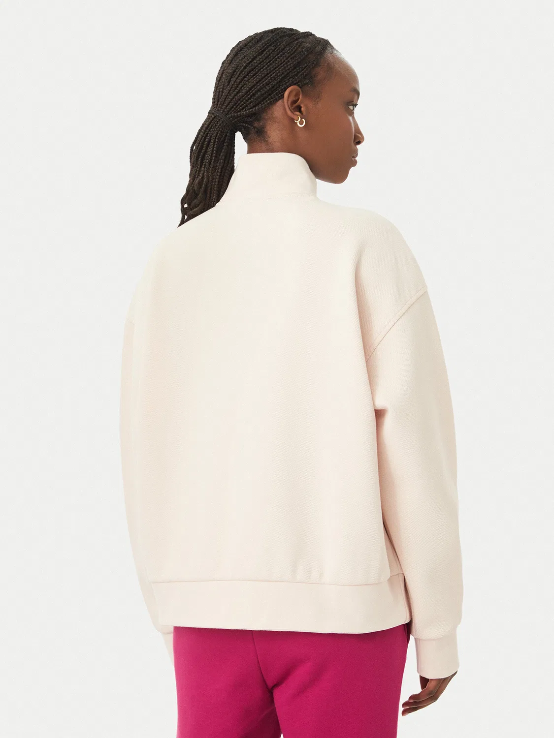 Женская толстовка стандартного кроя Lacoste, светло-розовый — фото 3