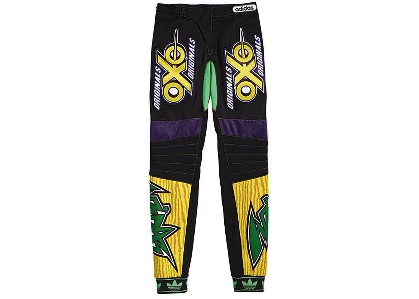 Мужские брюки Adidas x Jeremy Scott Js Motor Pant, Purple/Black/Yellow