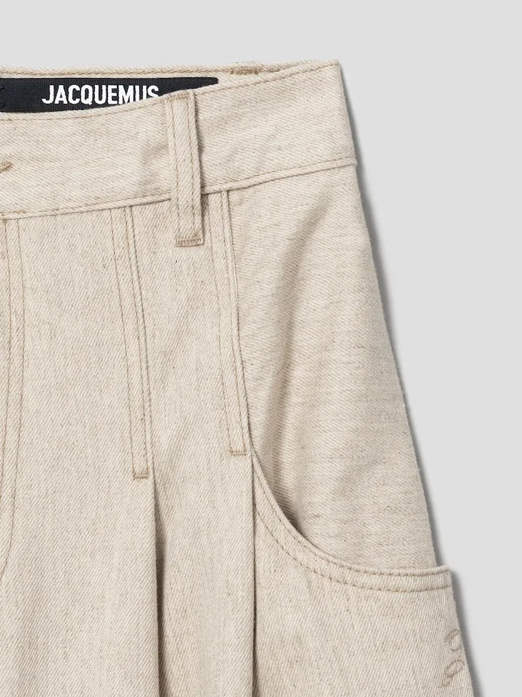 Джинсы широкие Le De-Nimes Souro JACQUEMUS, Beige — фото 4