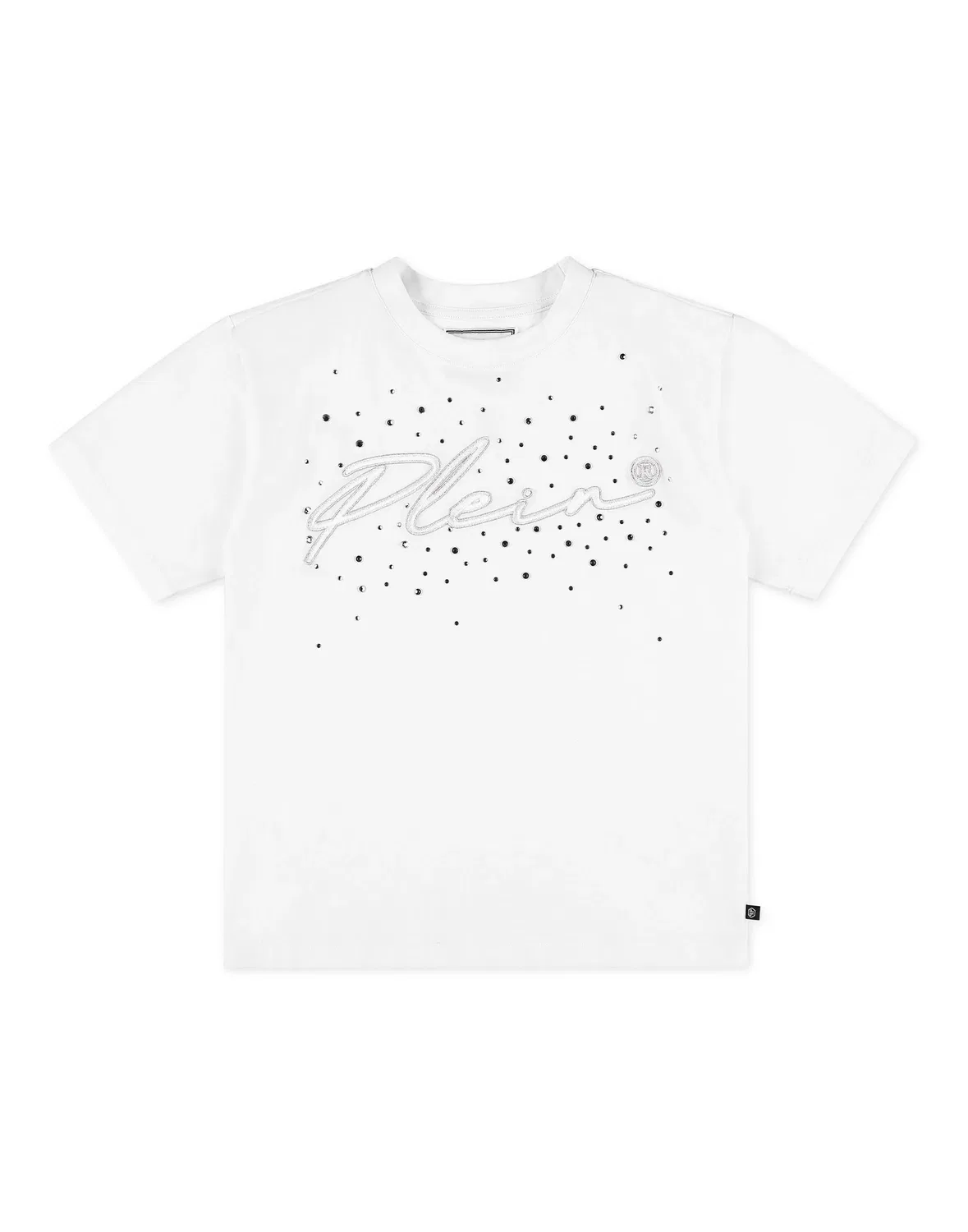 Детская футболка с вышивкой MAXI T-SHIRT PHILIPP PLEIN, White