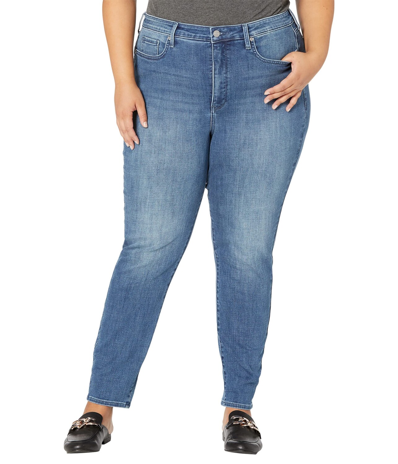 

Джинсы NYDJ Plus Size, Plus Size Higher Rise Ami Skinny in Royale