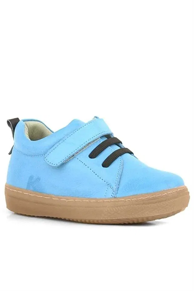 Детские туфли для мальчиков кожаные Hapshoe, Blue — фото 2