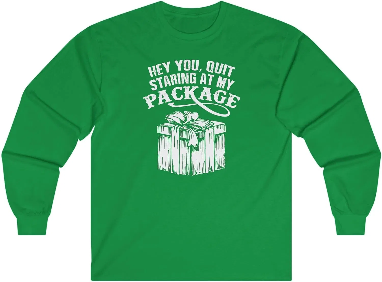 Женская футболка с длинным рукавом с принтом Gildan 2400, Irish Green