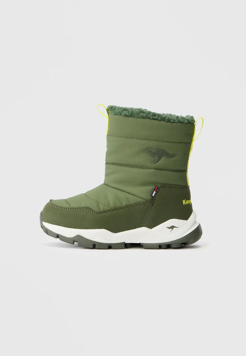 Floki rtx - зимние ботинки Kangaroos, Olive/Limetta