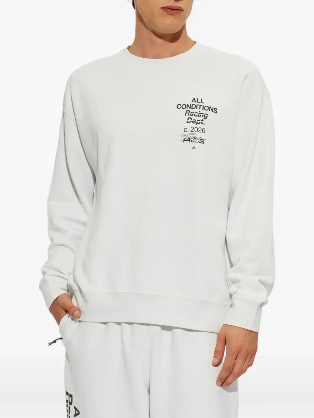 Свитшот с логотипом ACG Tuff Fleece Nike, белый — фото 3