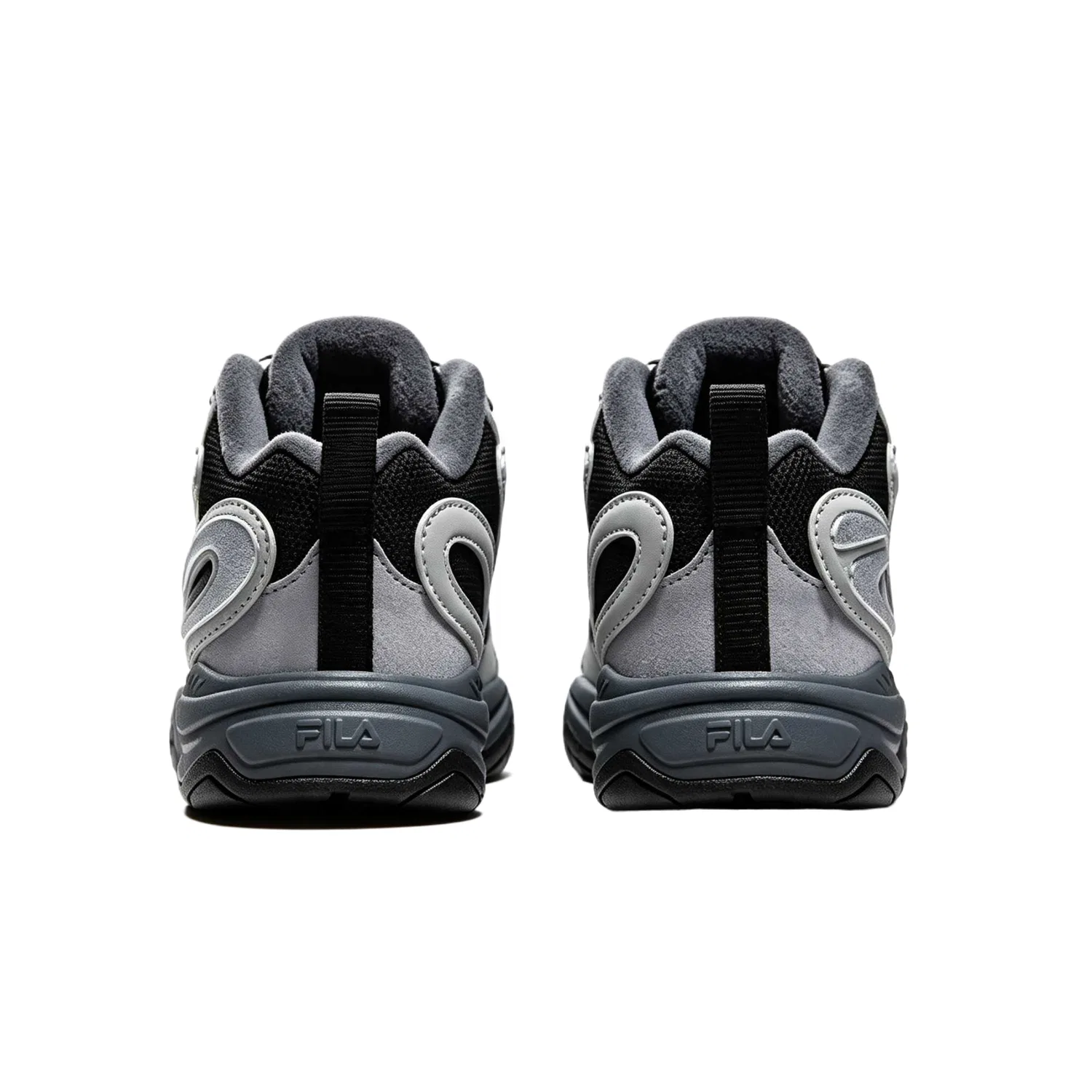Детские повседневные кроссовки с зимней подкладкой FILA KIDS, Black/Waterdrop Gray — фото 3