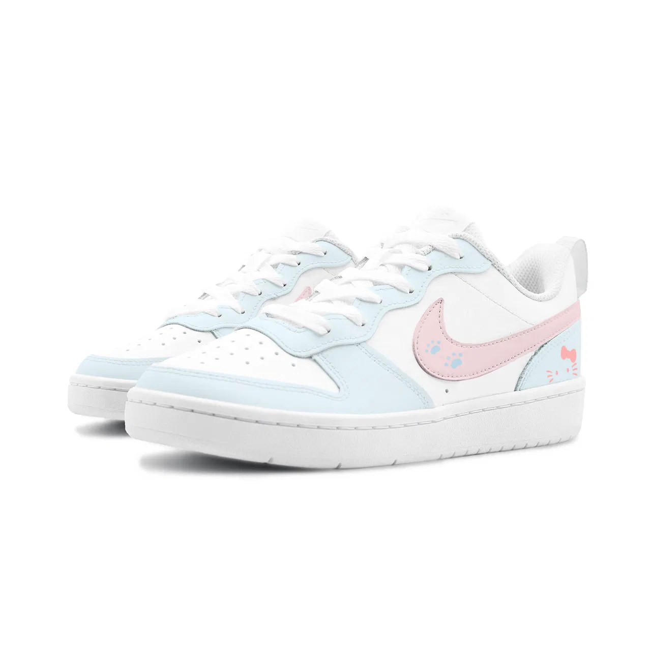 Детские кеды для скейтбординга Court Borough, Nike, Pink Blue — фото 4