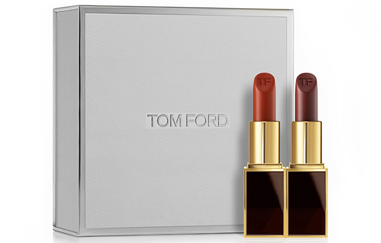 TOM FORD Черный тюбик TF Flame Enchanting набор для макияжа, легко растушевываемый велюровый матовый блеск, набор из 2 штук — фото 2