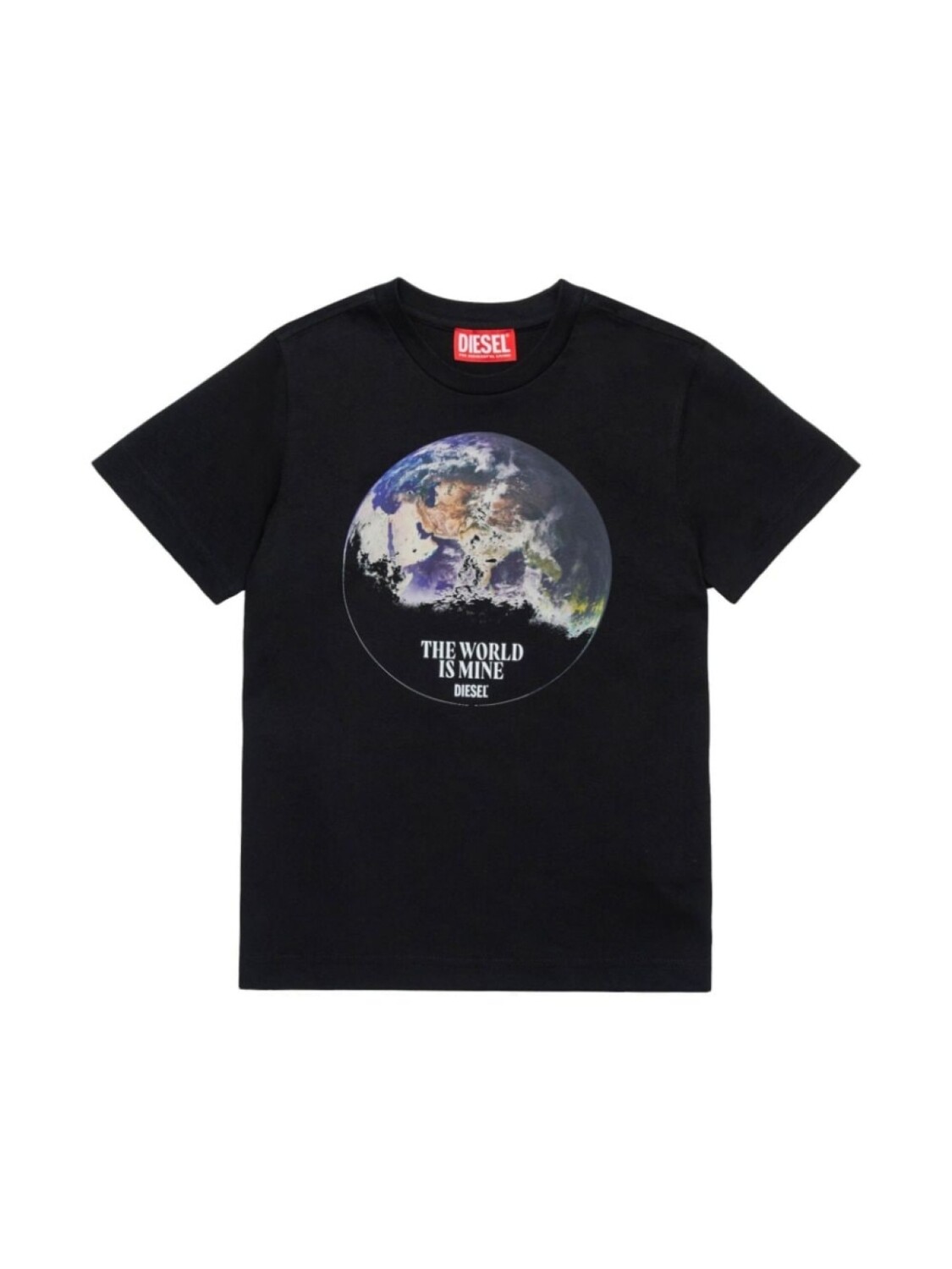 

Diesel Kids футболка с логотипом, черный