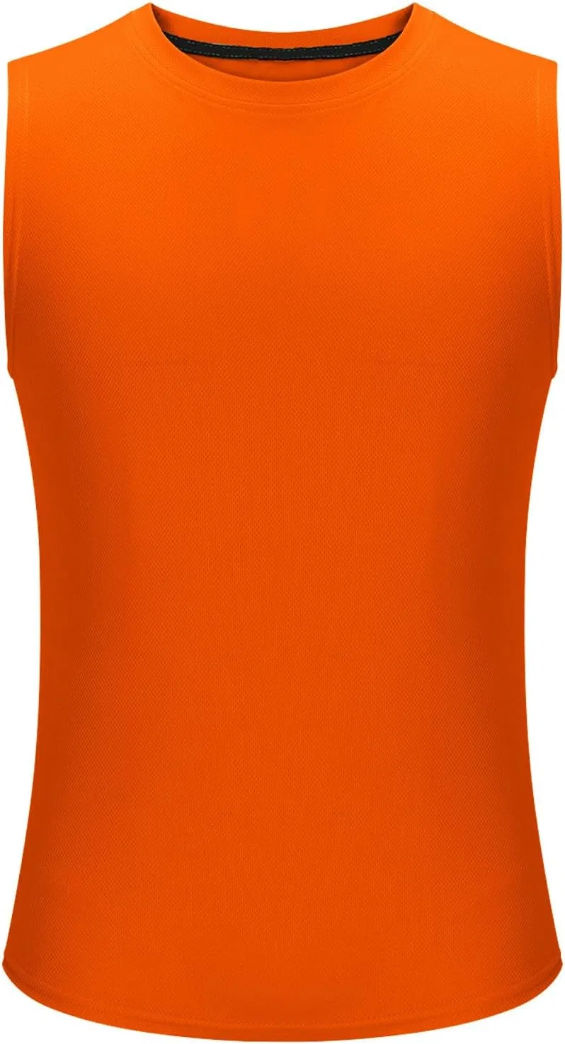 Мужской топ для тренировок, Quick Dry, Generic, Orange — фото 4