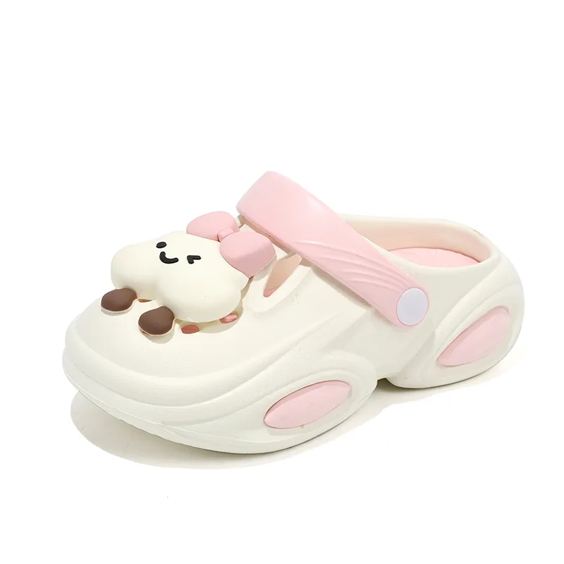 Детские нескользящие антиударные дышащие легкие сабо ADOONGA, OZ1112 Beige Pink[Lightweight Cushioning]