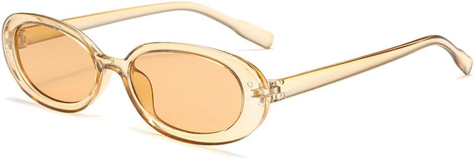 

Винтажные овальные солнцезащитные очки для женщин, модные ретро-очки для женщин, стильные роскошные солнцезащитные очки с защитой от УФ-излучения UV400 generic, C1-14141