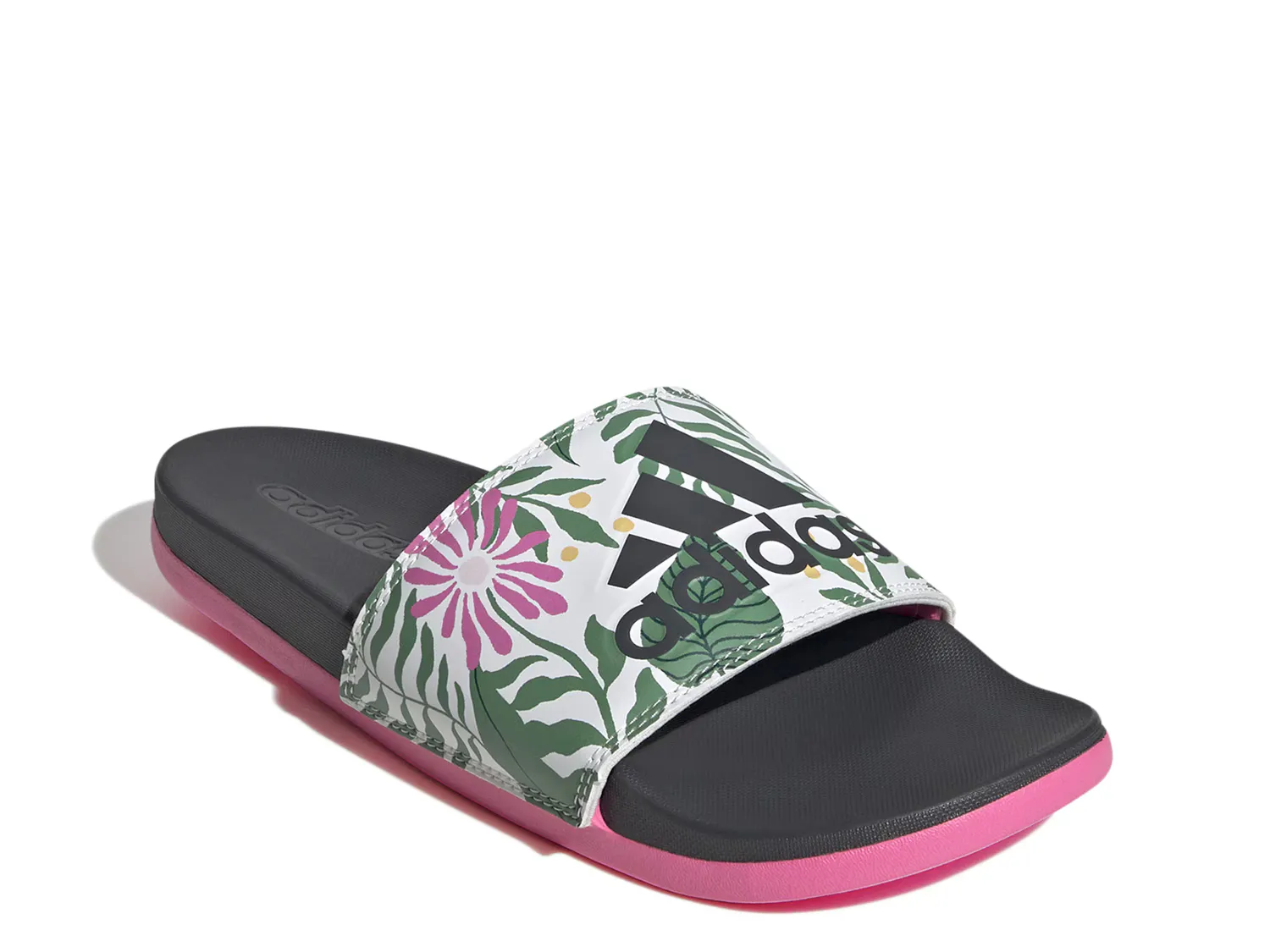 

Сандалии Adilette Slide Sandal Adidas, белый/мультиколор