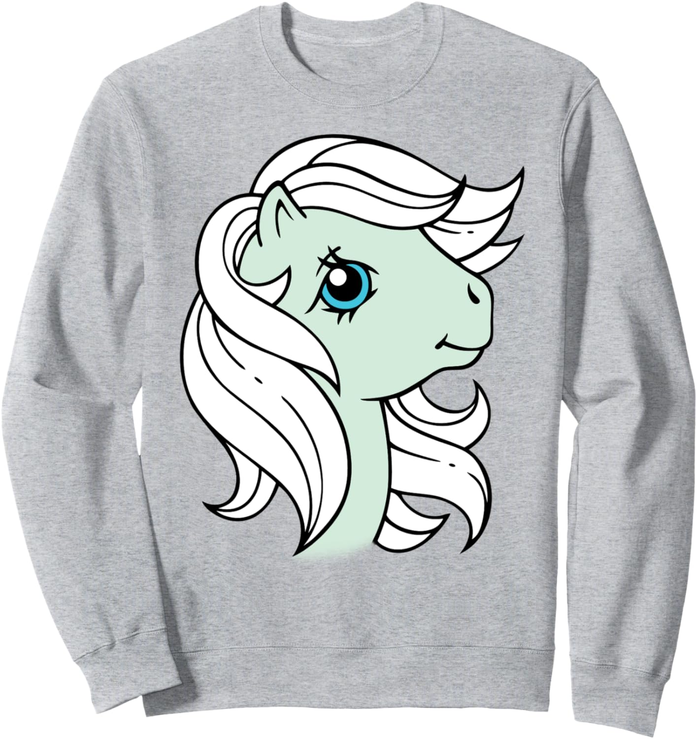 

Толстовка My Little Pony Minty Big Face, серая, Серый, Толстовка My Little Pony Minty Big Face, серая