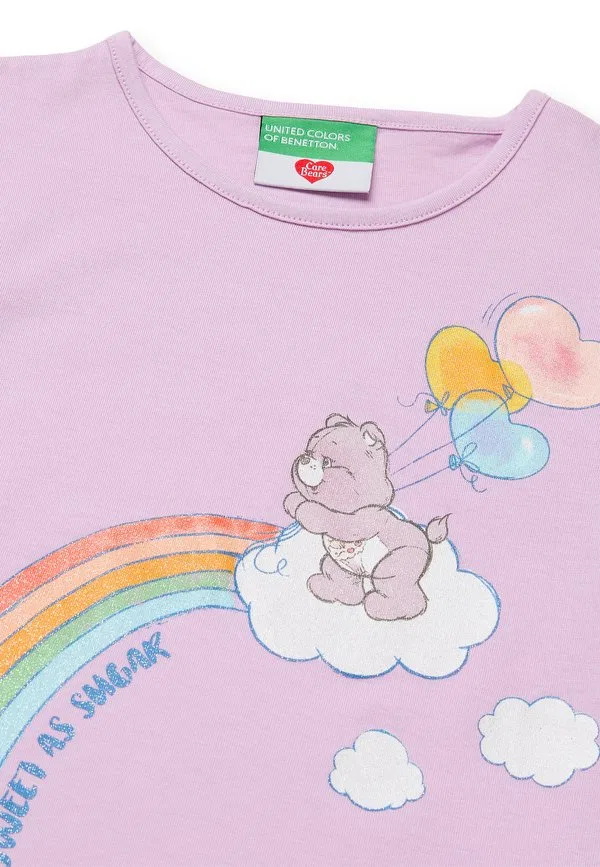 Футболка с принтом United Colors Of Benetton, Pink — фото 3