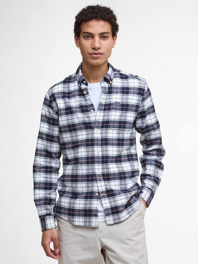 

Хлопковая рубашка Haddington с клетчатым принтом в приталенном крое Barbour, Riverstone Tartan