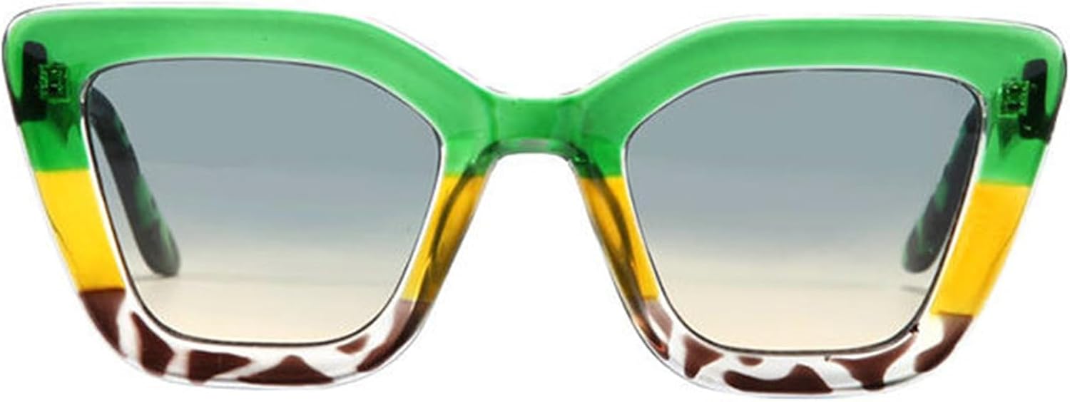 

Солнцезащитные очки Willochra Retro Oversized Square Cateye для женщин и мужчин, модные, с градиентным переходом цвета и защитой от УФ-излучения UV400. Дизайнерские очки, C4