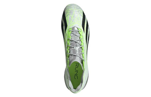 Кроссовки crazyfast нанизанные бутсы для футбола на твердой земле Adidas, зеленый — фото 4