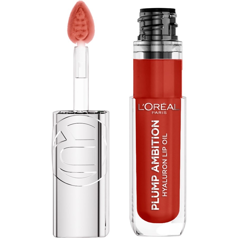 

Блеск для губ plump ambition hyaluron lip oil Loreal Paris, 485 wine o clock, объем 5 мл