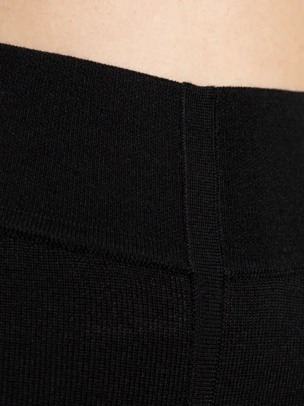 Шерстяные брюки с завышенной талией Rick Owens, черный — фото 4