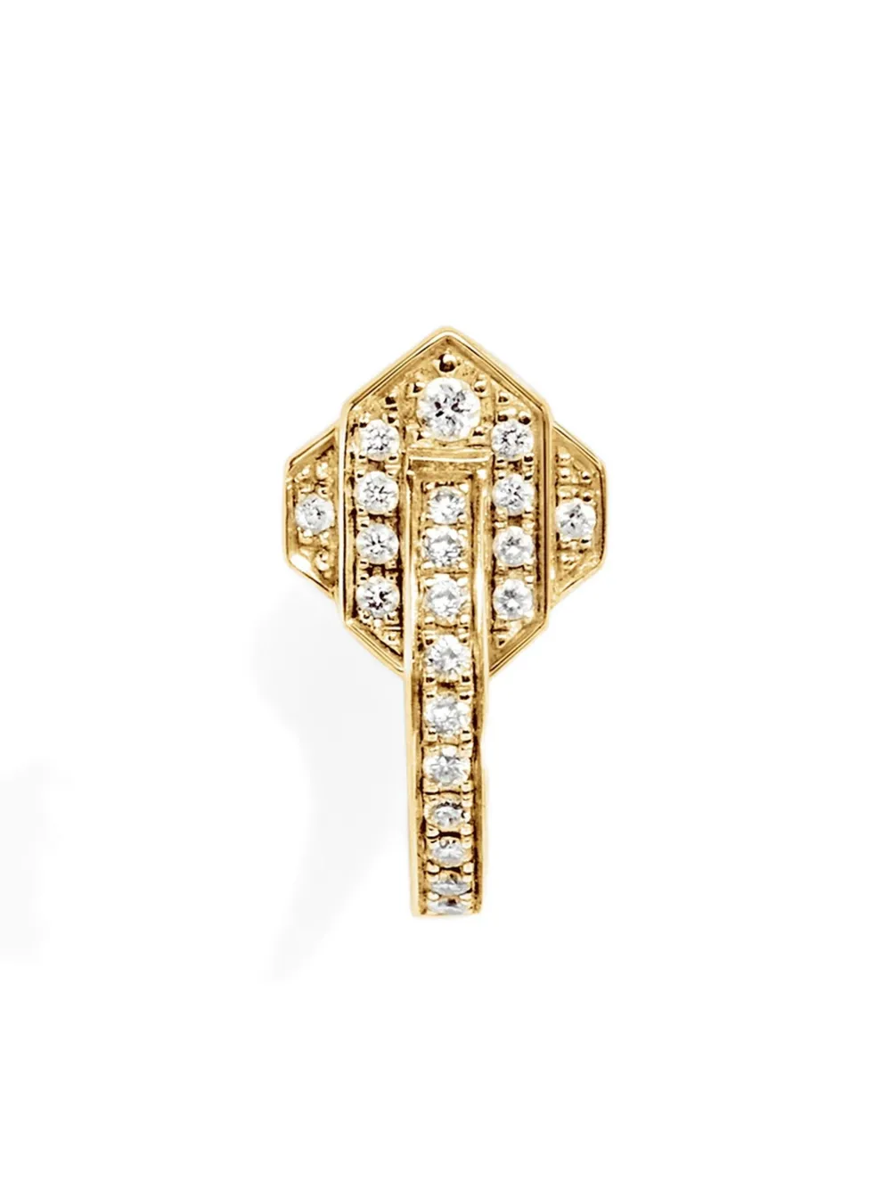 

Серьги-кольца из желтого золота 750 пробы с бриллиантами STATEMENT PARIS, золотой