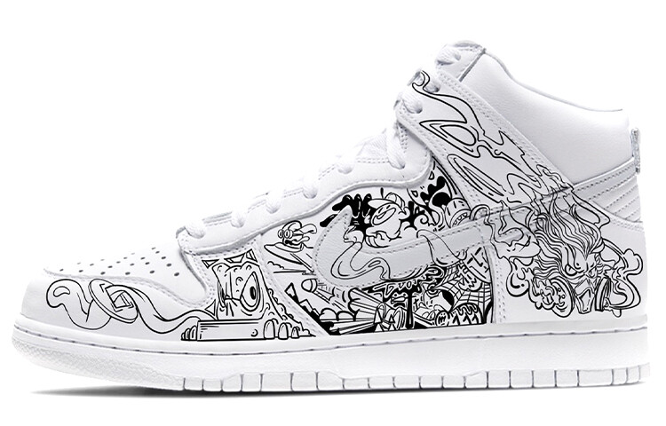 

Кроссовки Nike Dunk Skateboard Shoes Men Low-Top Black White