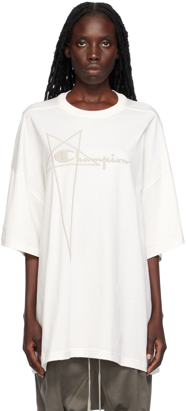 

Футболка Off-White Champion Edition Tommy Rick Owens, Milk