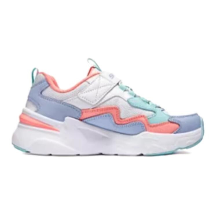 Детская повседневная обувь для детей, кроссовки, кроссовки Skechers Kids, цвет White/Multicolor — фото 2