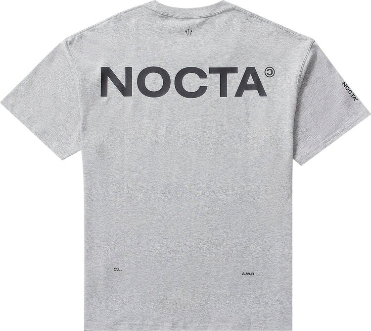 Футболка Nike NOCTA Graphic 'Grey', серый — фото 2