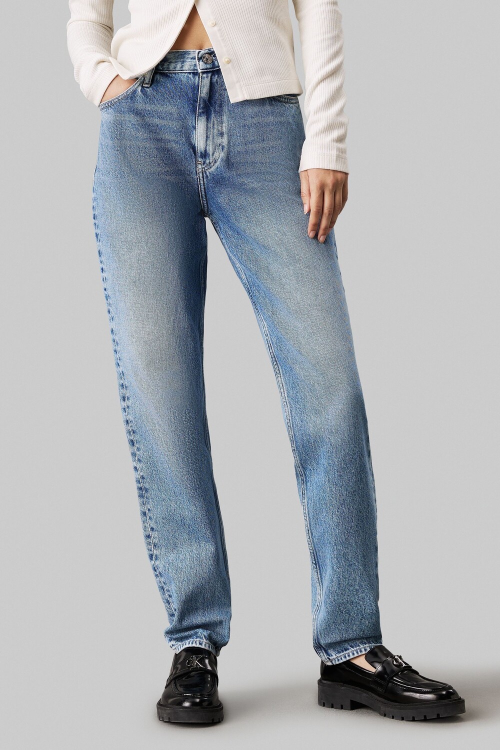 

Джинсы Mom Calvin Klein, синий