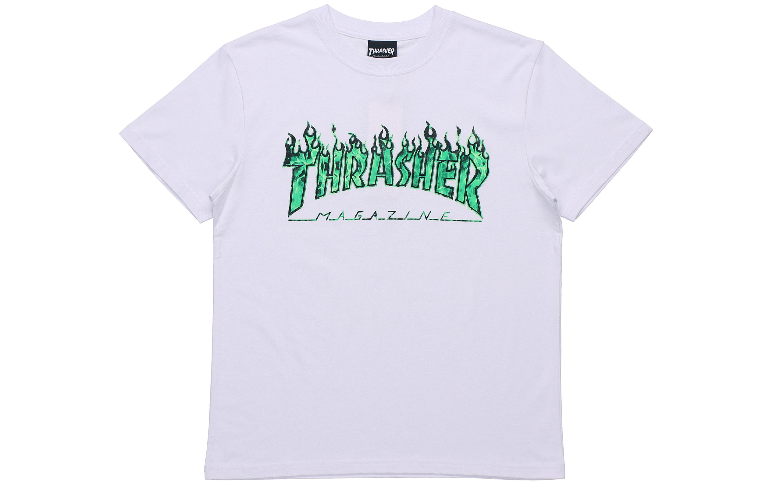

Thrasher Футболка японская версия унисекс белая зеленая