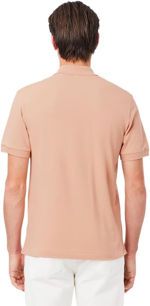 Футболка-поло Lacoste, мужская, классическая, светло-коричневый — фото 3