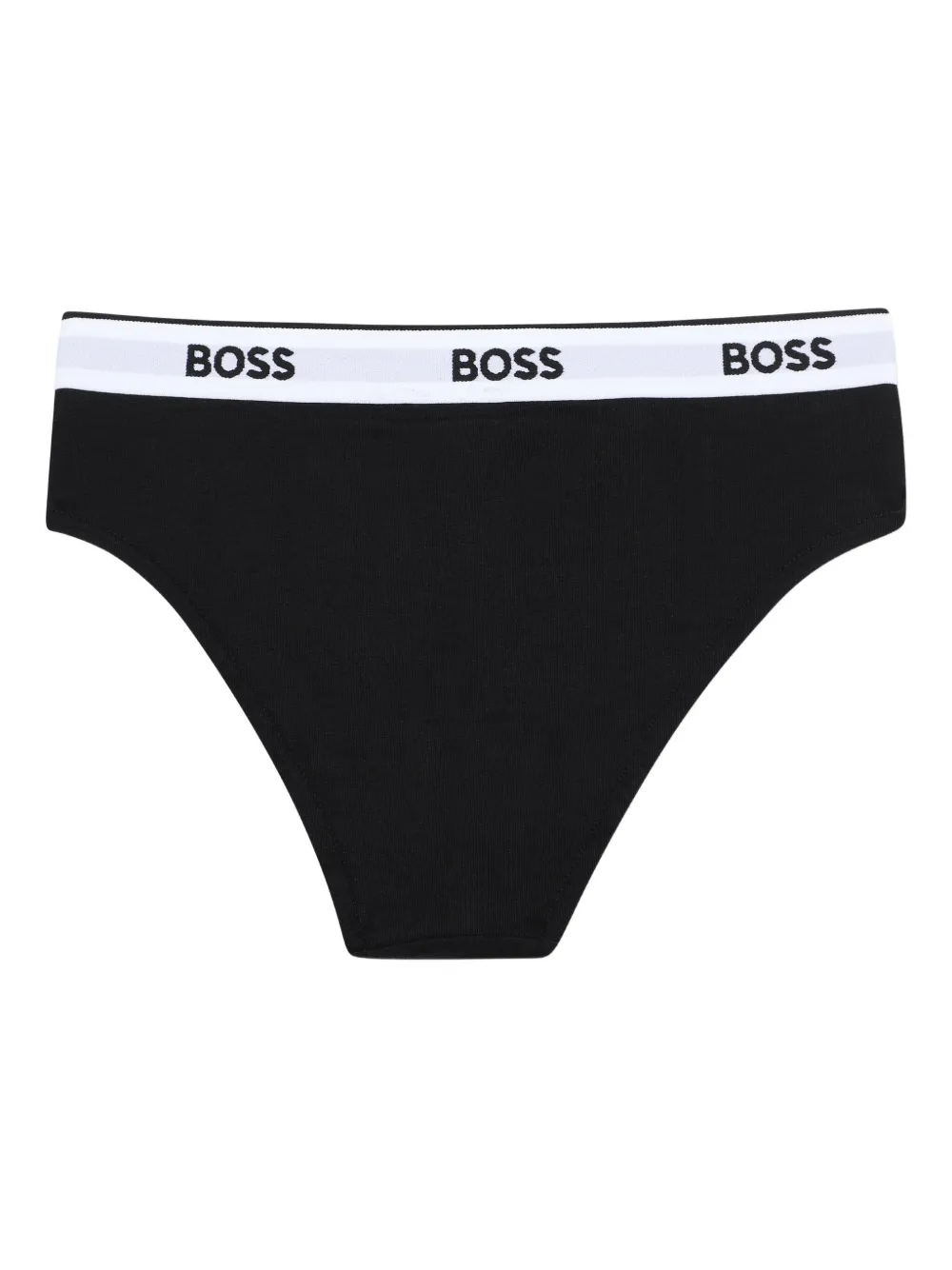 Комплект из двух трусов с логотипом BOSS Kidswear, черный — фото 2