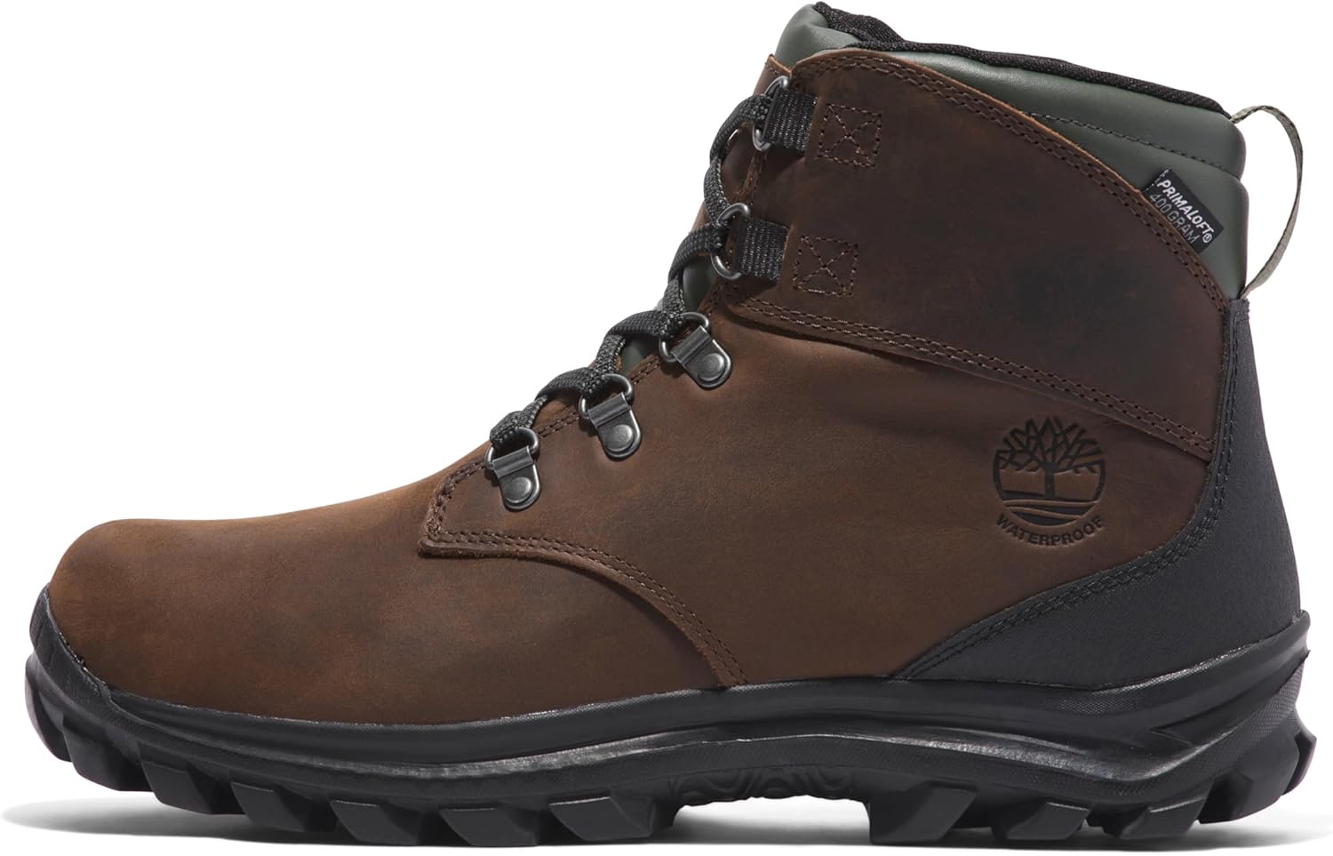 Мужские водонепроницаемые зимние ботинки Timberland Chillberg Mid на шнуровке, темно-коричневый — фото 2
