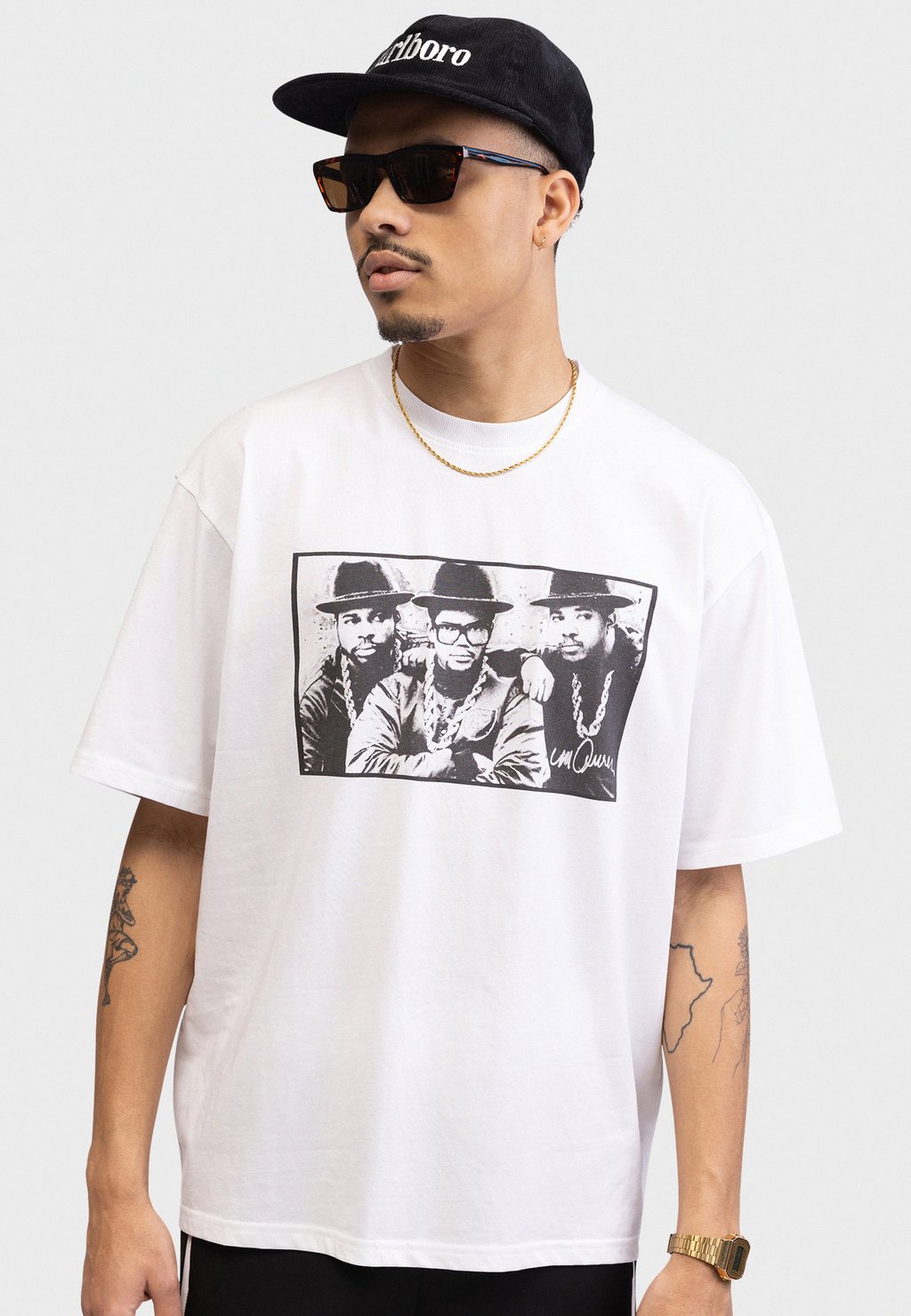 

Футболка с принтом TEE OVERSIZED FIT Redefined Rebel, белый
