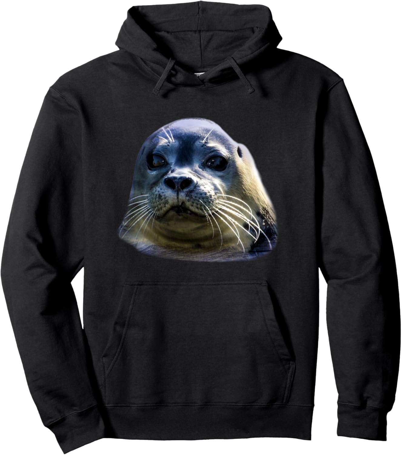 

Толстовка с капюшоном с изображением детеныша тюленя из Северного моря Sea Lion Seal Birthday Gift Ideas, черный