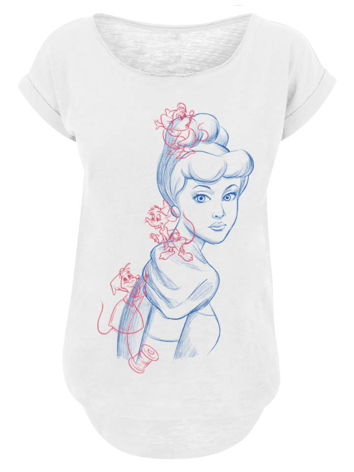 

Футболка с рисунком Золушки и Мышки Disney белого цвета F4NT4STIC, Белый, Футболка с рисунком Золушки и Мышки Disney белого цвета F4NT4STIC