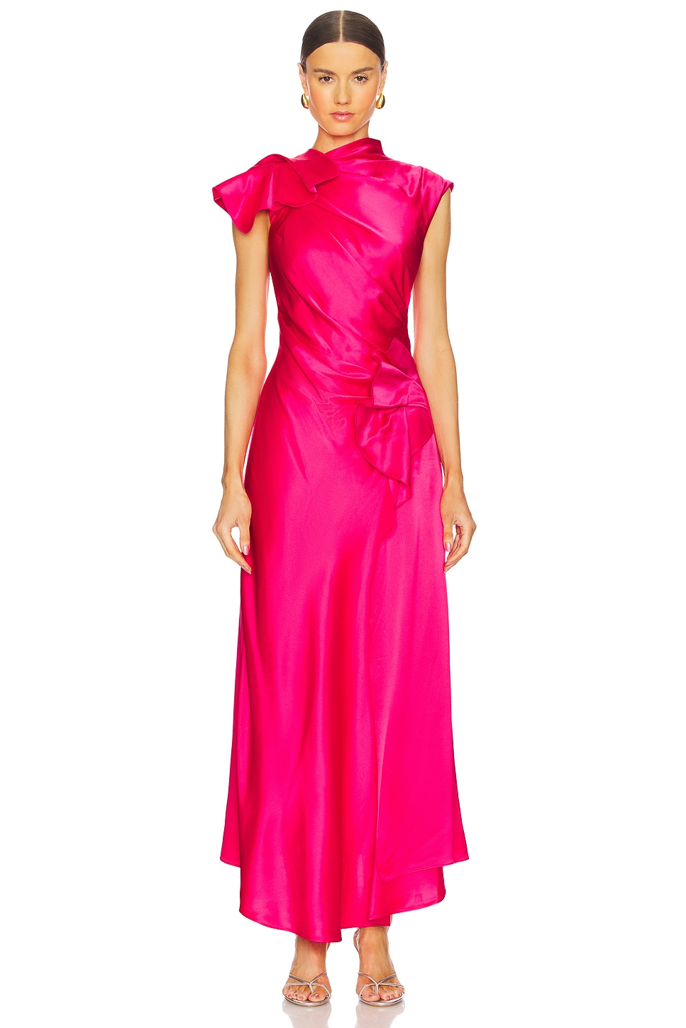 

Макси-платье Ramshaw Acler, berry pink